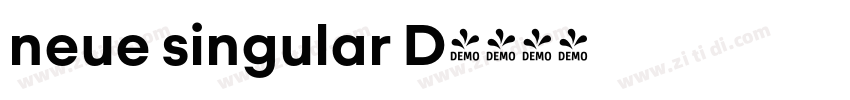 neue singular D字体转换